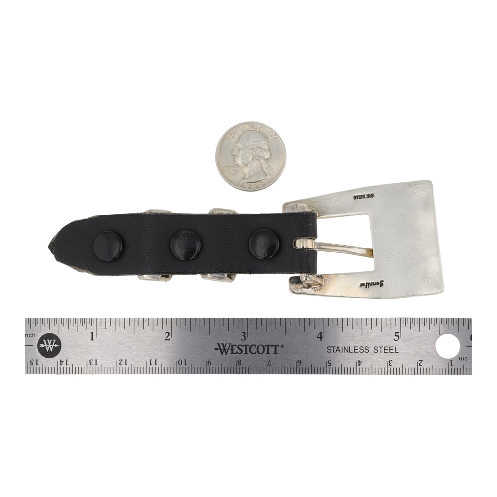 Jennifer Curtis Award Winning Navajo Artist Intricate Detailed Ranger Belt Buckle - 2