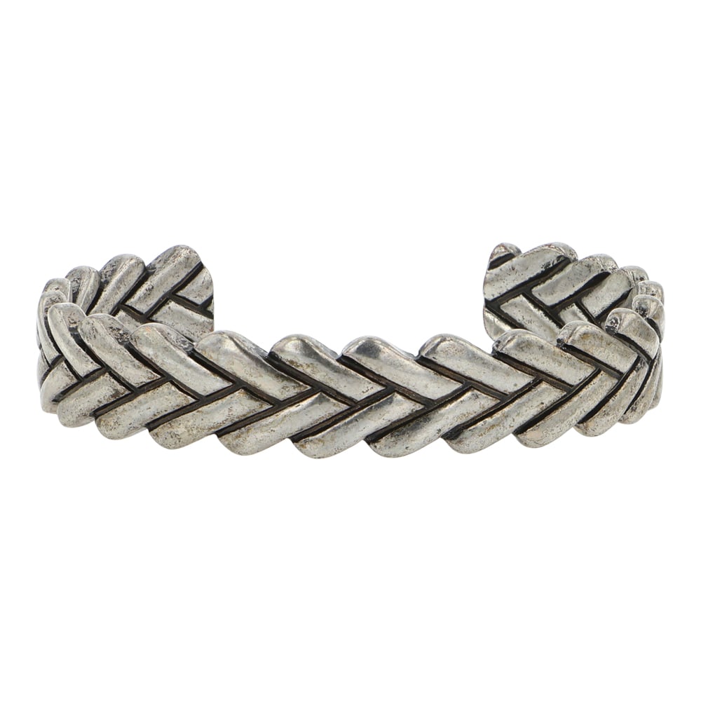 Vintage Navajo Braided Wires Cuff Bracelet: Sterling Silver | | Vintage Navajo Braided Wires Cuff Bracelet | Navajo Native American Southwest Indian Jewelry | Good (no breaks or damages) | Approximate Weight: 26 Grams | Bracelet: 5.25" inner, 1