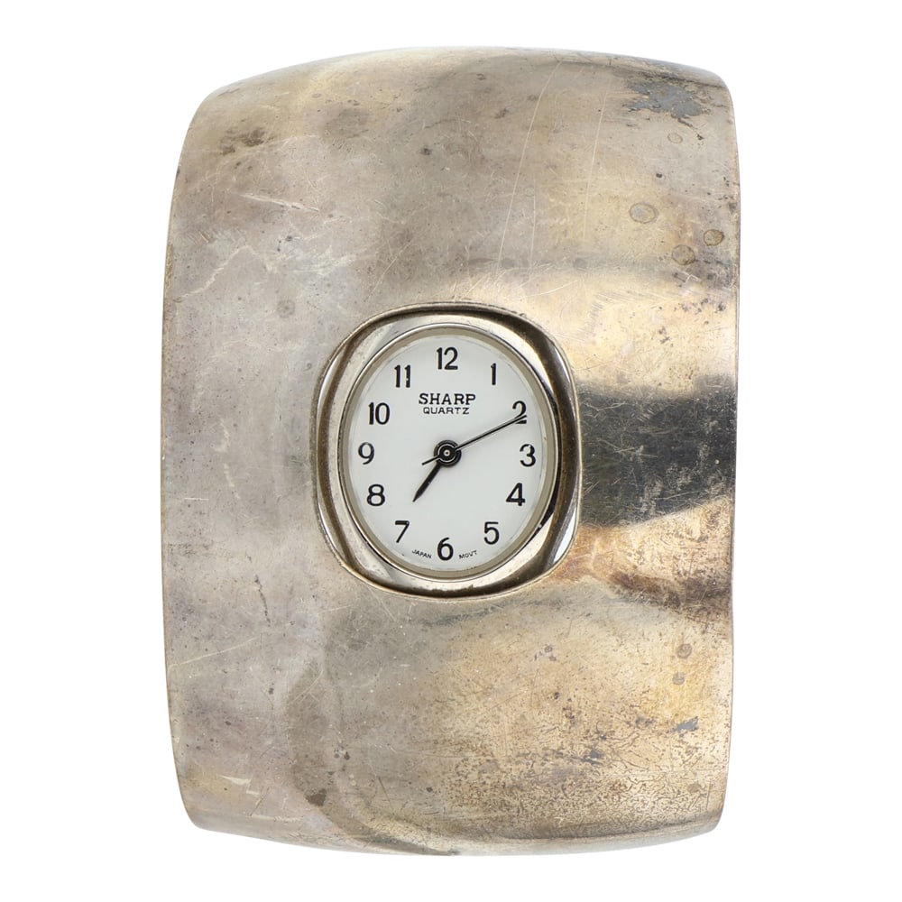 Micheal Thompson Vintage Navajo Wide Plain Silver Watch Bracelet: Sterling Silver | | Micheal Thompson Vintage Navajo Wide Plain Silver Watch Bracelet | Navajo Native American Southwest Indian Jewelry | Good (no breaks or damages) | Approximate Weight: 62 Grams | Wa