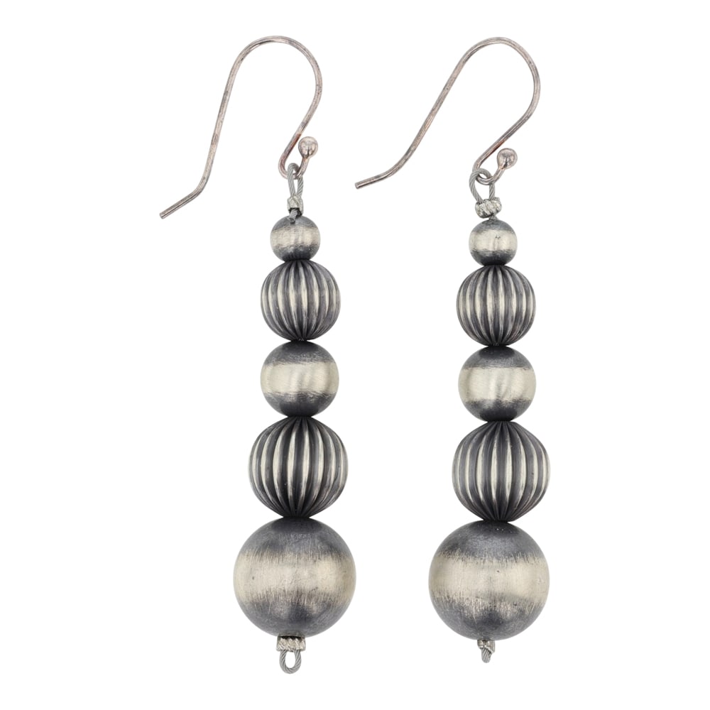 Navajo Oxidized Beads Earrings (1 of 2)