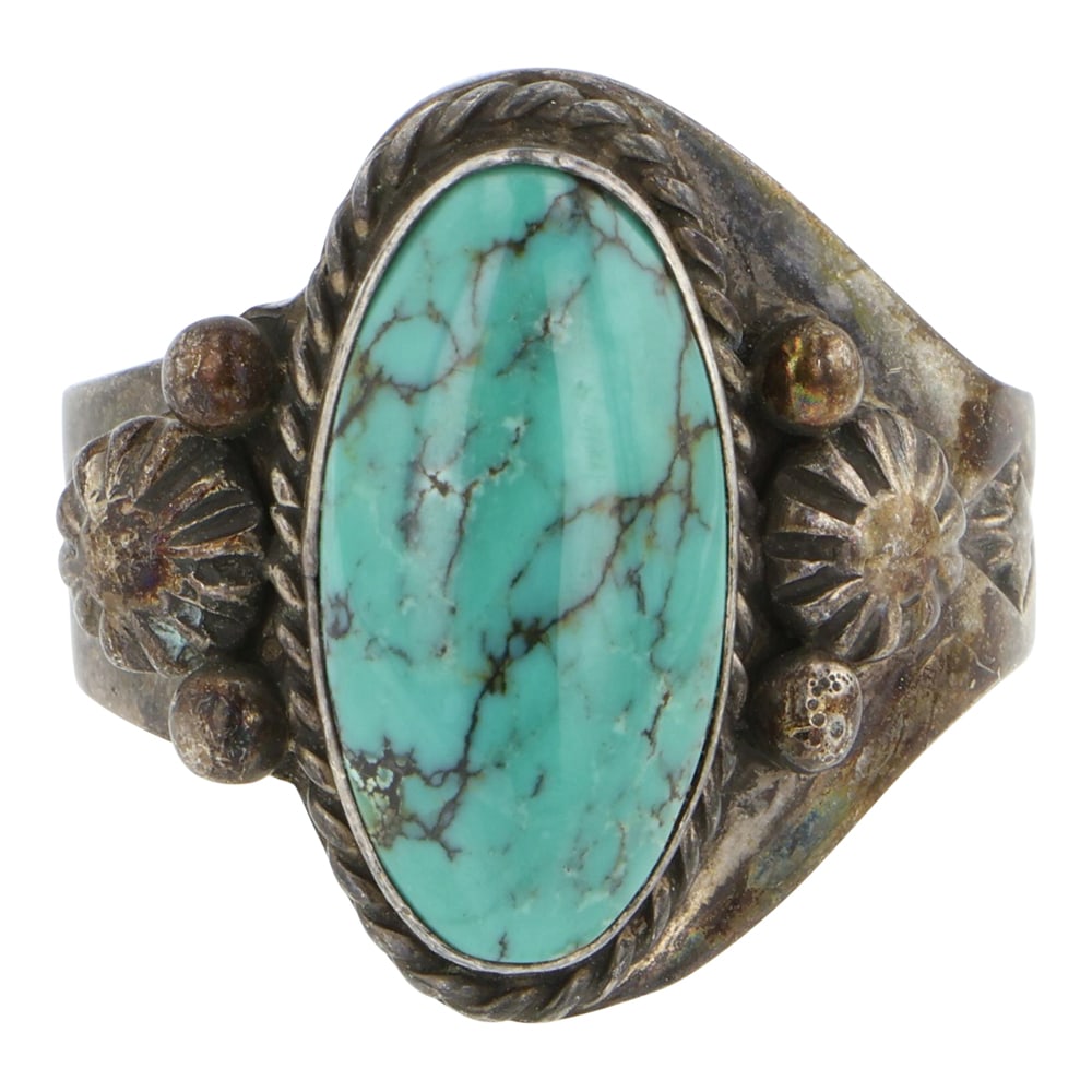 D'Anz Southwest Shop Navajo Turquoise Ring (1 of 3)