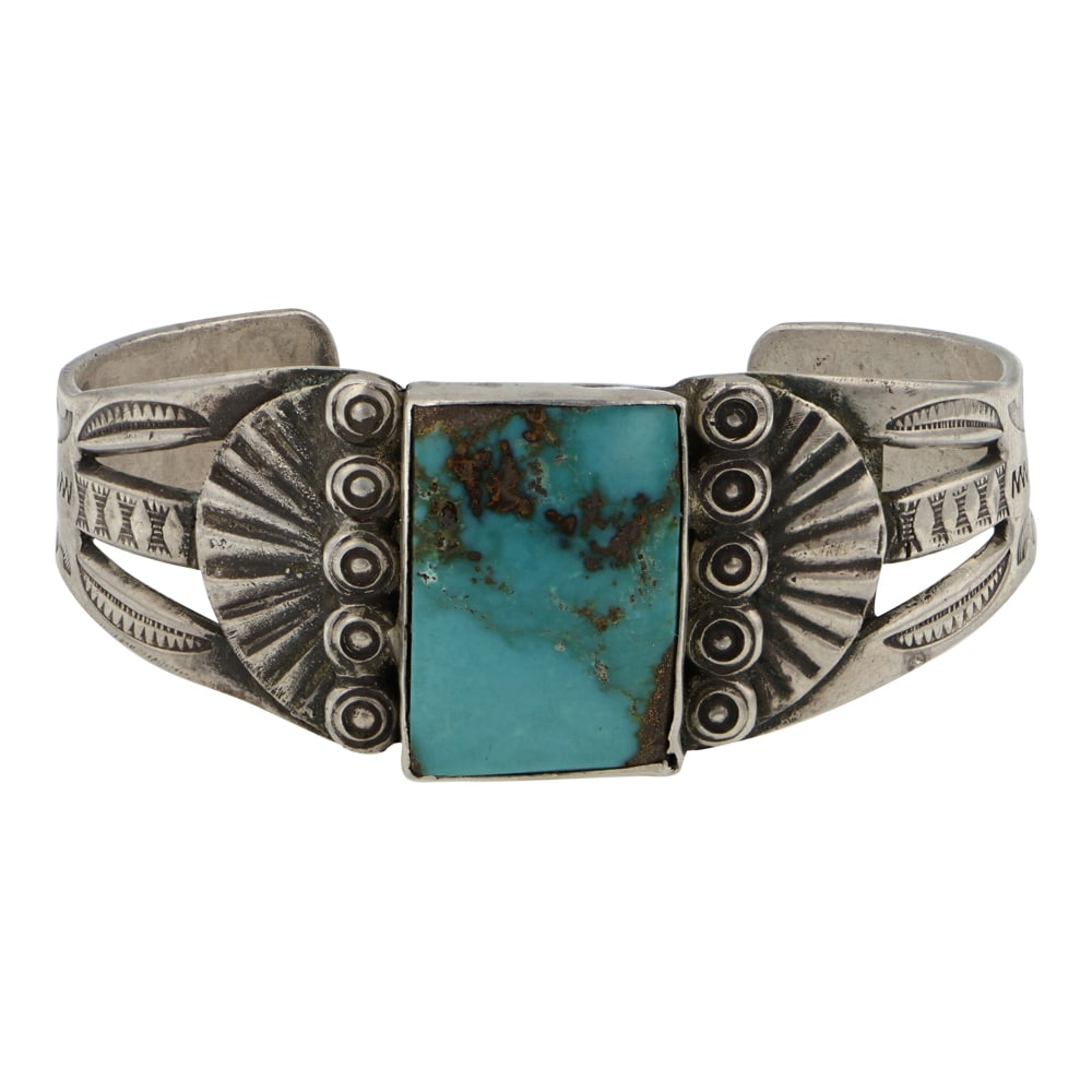 Vintage Navajo 1970's Royston Turquoise Cuff Bracelet (1 of 3)