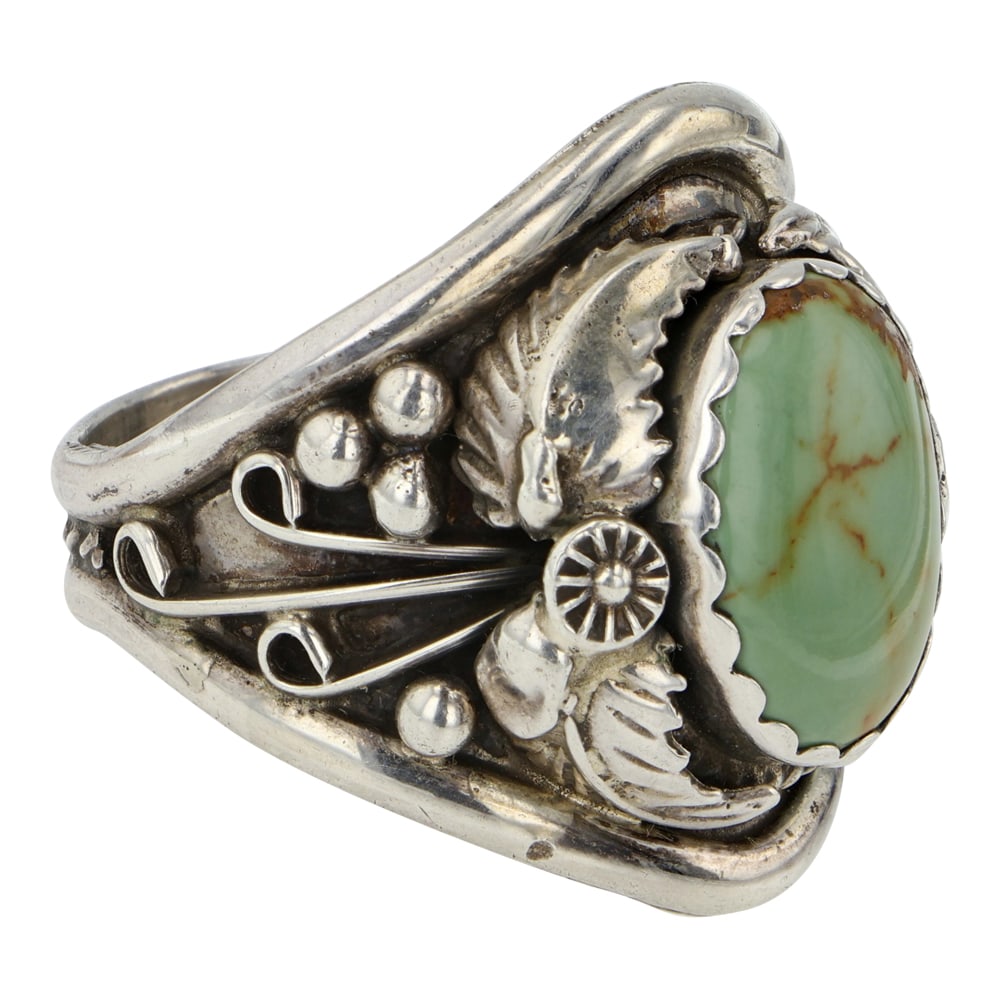 Navajo Menassa Turquoise Ring - 2