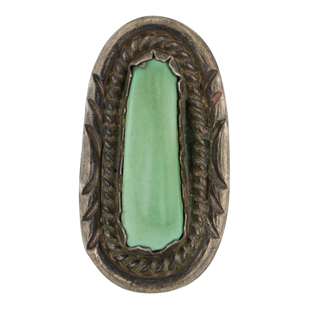Vintage Navajo Nevada Turquoise Ring: Sterling Silver | Genuine Nevada Turquoise | Vintage Navajo Nevada Turquoise Ring | Navajo Native American Southwest Indian Jewelry | Good (no breaks or damages) | Approximate Weight: 13 Grams |