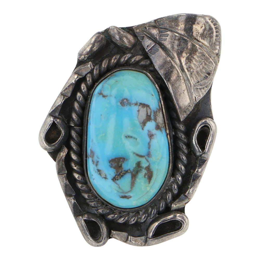 Vintage Navajo Kingman Turquoise Ring (1 of 3)
