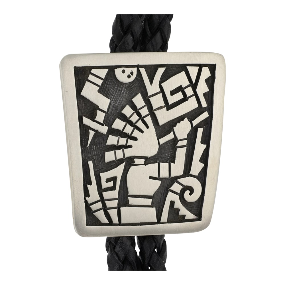 Hopi Plain Silver Bolo Tie - 2