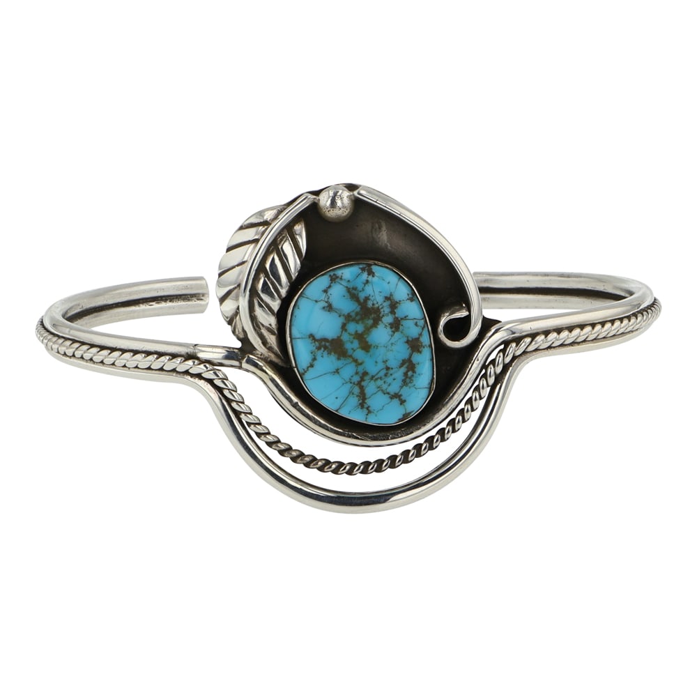 Navajo Kingman Turquoise Cuff Bracelet (1 of 3)
