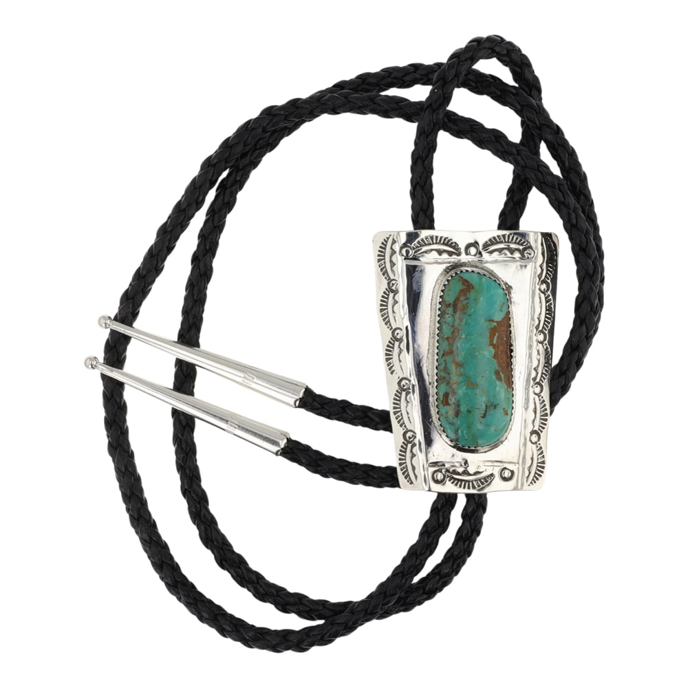 Navajo Royston Turquoise Bolo Tie (1 of 3)