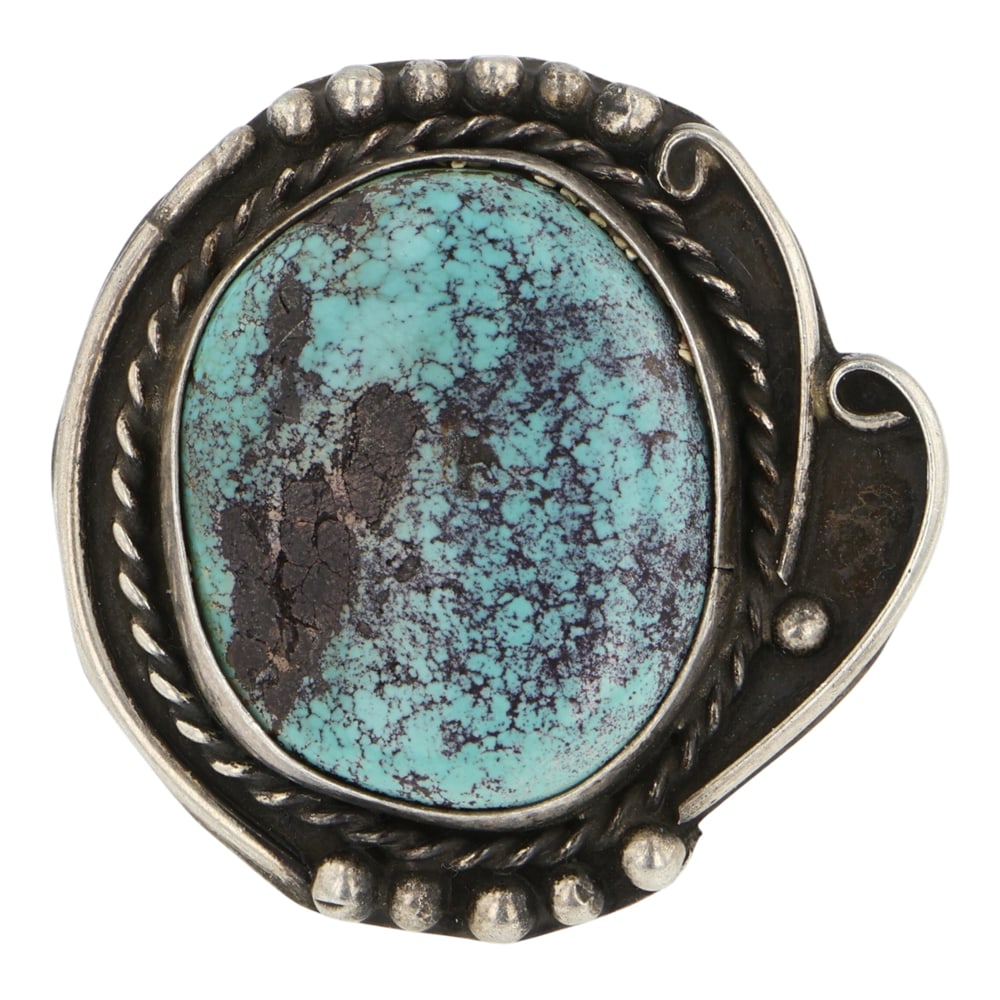 Vintage Navajo Ithaca Peak Turquoise Ring (1 of 3)
