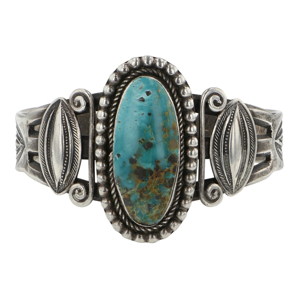 Vintage Navajo Fred Harvey Era Royston Turquoise Cuff Bracelet (1 of 3)