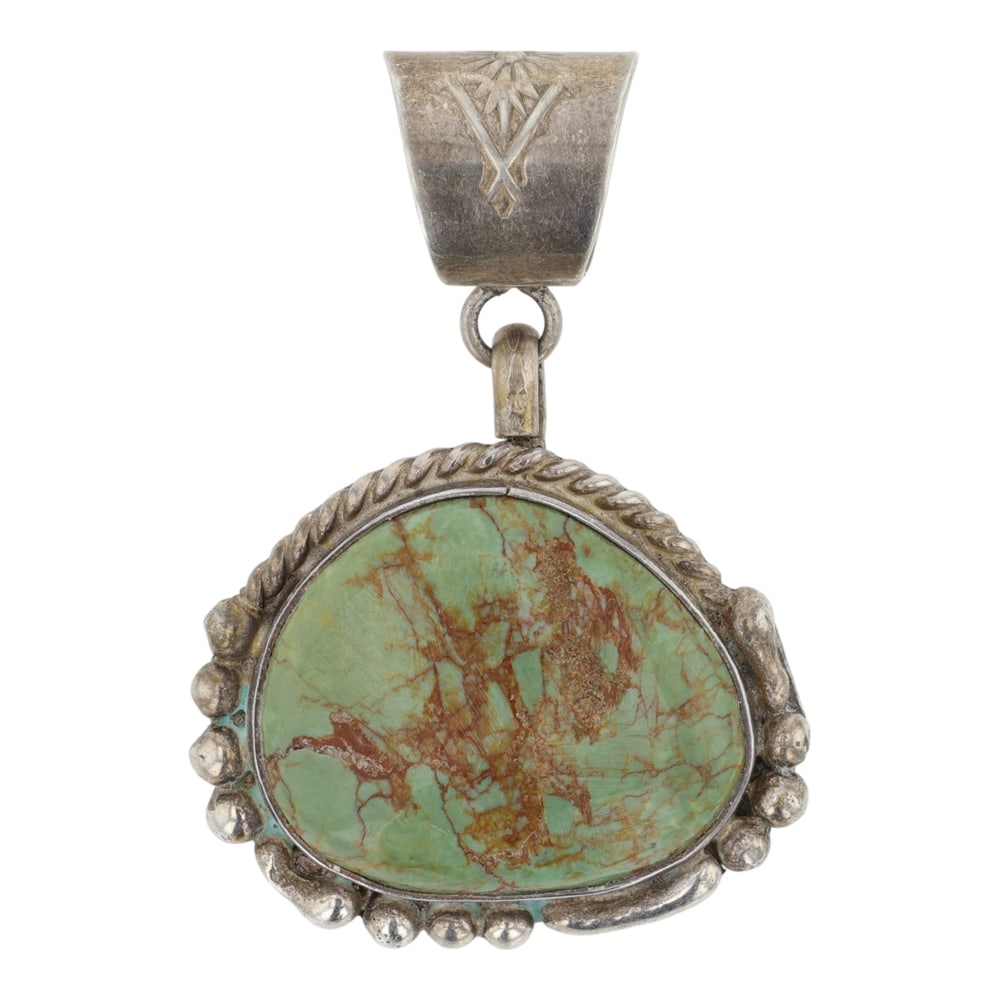 Joeba & Sadie Benavidez Santo Domingo Nevada Turquoise Pendant (1 of 2)