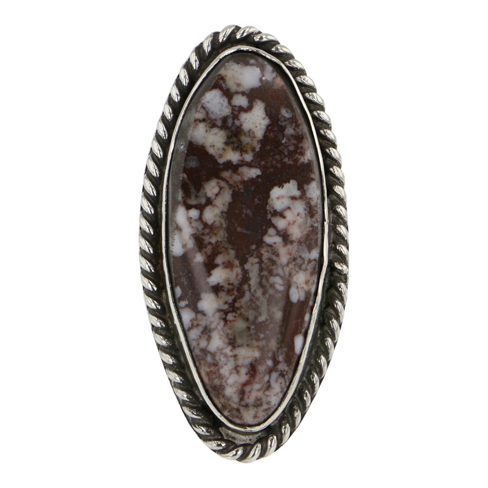 Navajo Wildhorse Ring: Sterling Silver | Genuine Wildhorse | Navajo Wildhorse Ring | Navajo Native American Southwest Indian Jewelry | Good (no breaks or damages) | Approximate Weight: 12 Grams | Ring: 7 size, 1.5" x