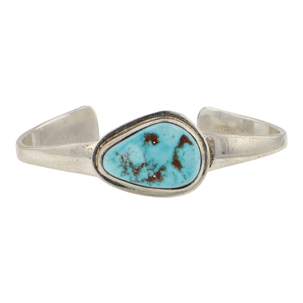 Wilson Padilla Navajo Godber's Turquoise Cuff Bracelet (1 of 3)