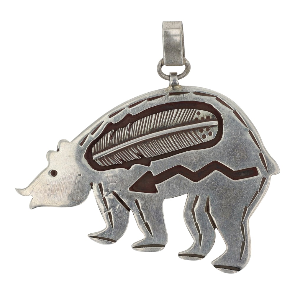Fred Guerro Navajo (1943-2020) Bear Pendant (1 of 2)