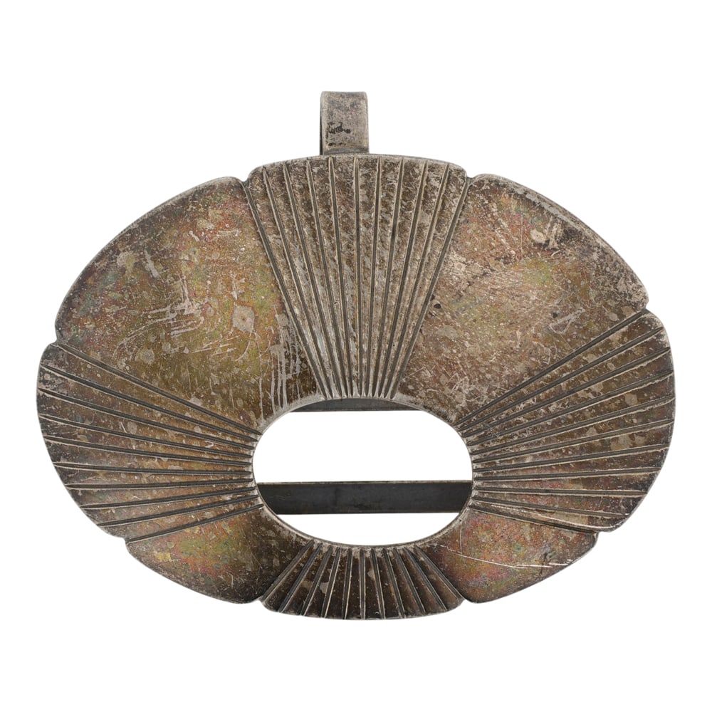 Navajo Plain Silver Buckle (1 of 2)