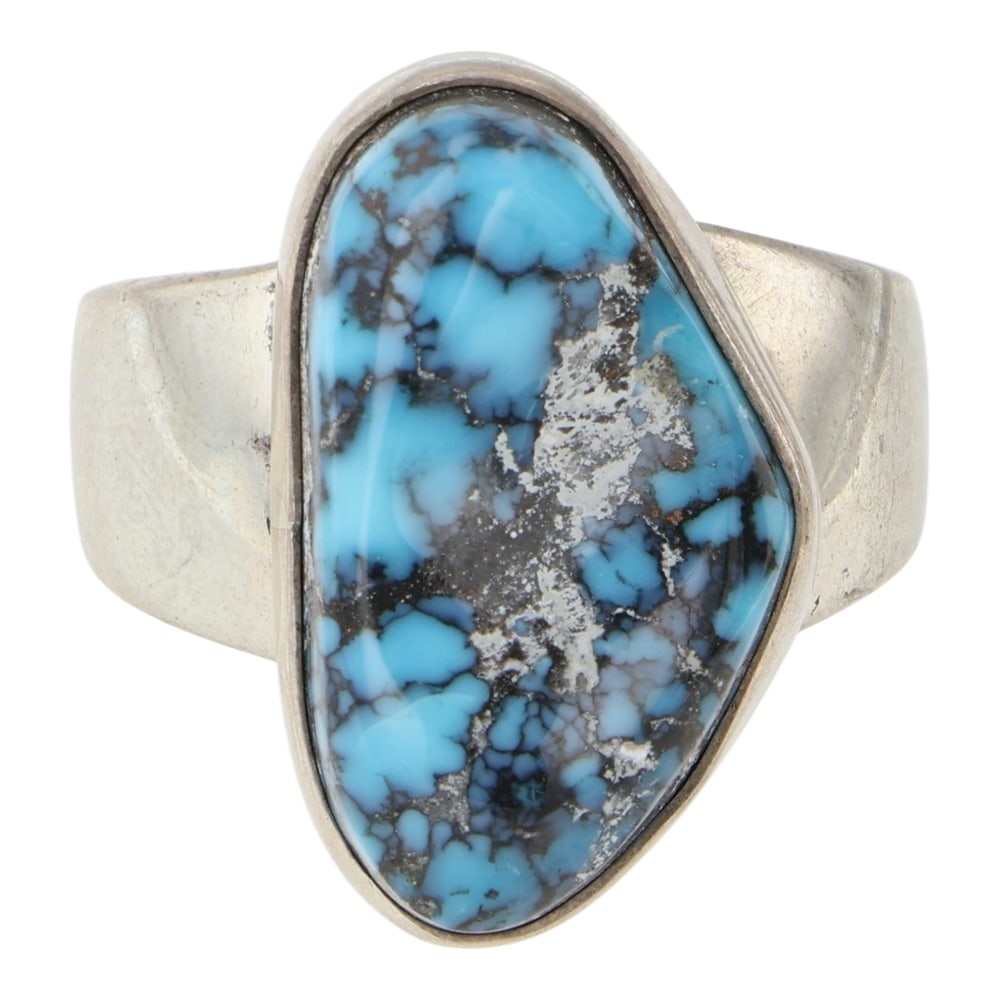 Wilson Padilla Navajo Morenci Turquoise Ring (1 of 3)