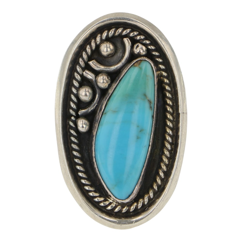 RB Navajo Menassa Turquoise Ring (1 of 3)