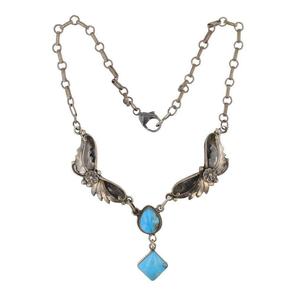 RB Navajo Blue Ridge Turquoise Necklace (1 of 2)