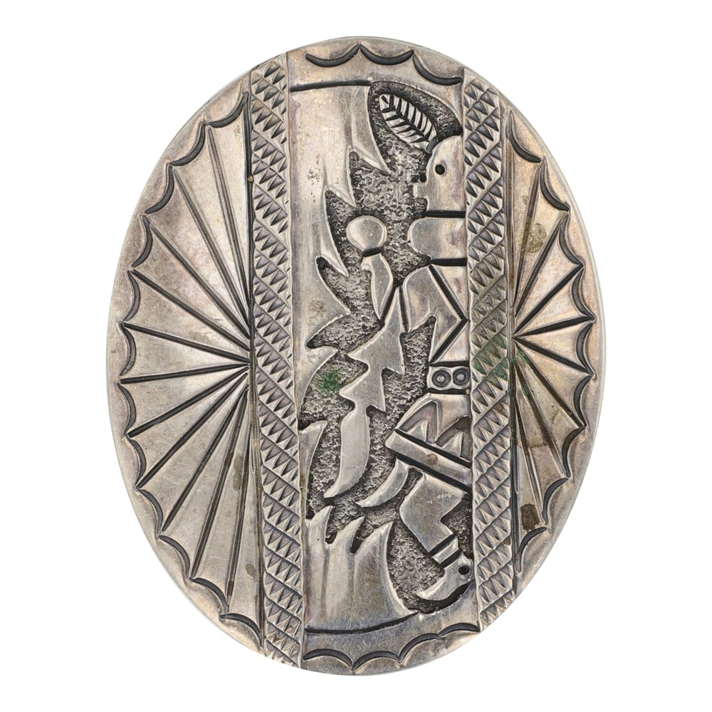 Richard Willie Navajo Pin & Pendant: Sterling Silver | | Richard Willie Navajo Pin & Pendant | Navajo Native American Southwest Indian Jewelry | Good (no breaks or damages) | Approximate Weight: 15 Grams | Pin/pendant: 2" x 1.5" | Signed