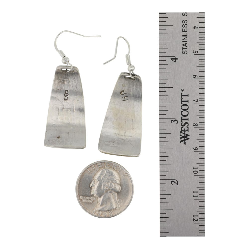 Hopi Plain Silver Earrings - 2