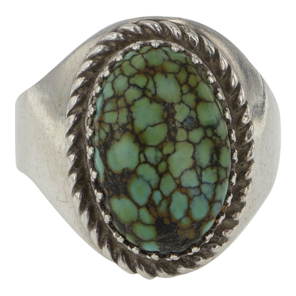 Navajo Spiderweb Turquoise Ring (1 of 3)