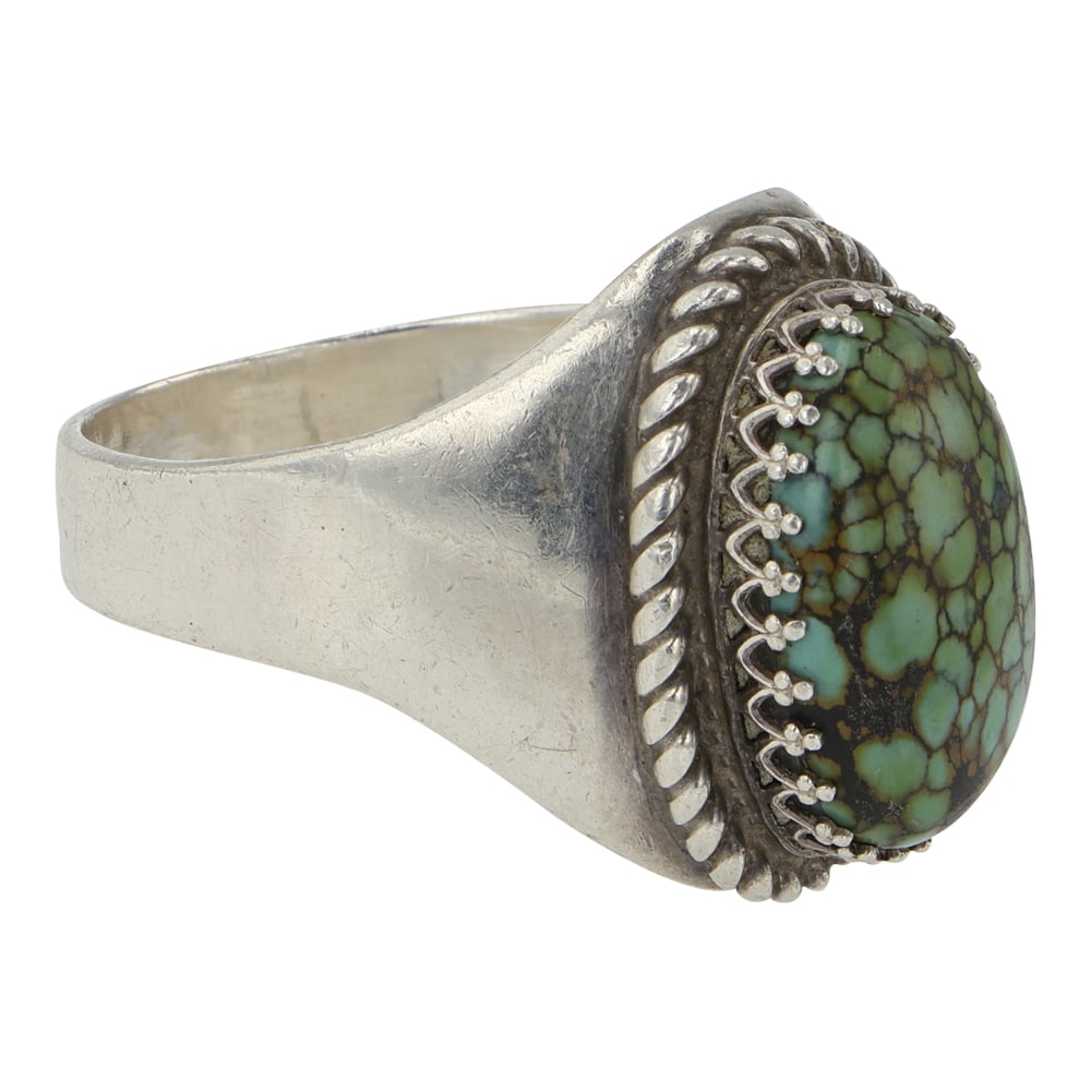 Navajo Spiderweb Turquoise Ring - 2