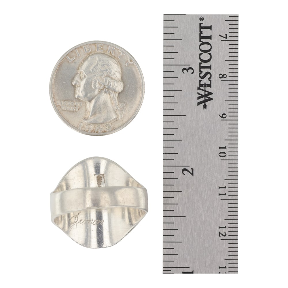 Navajo Spiderweb Turquoise Ring - 3