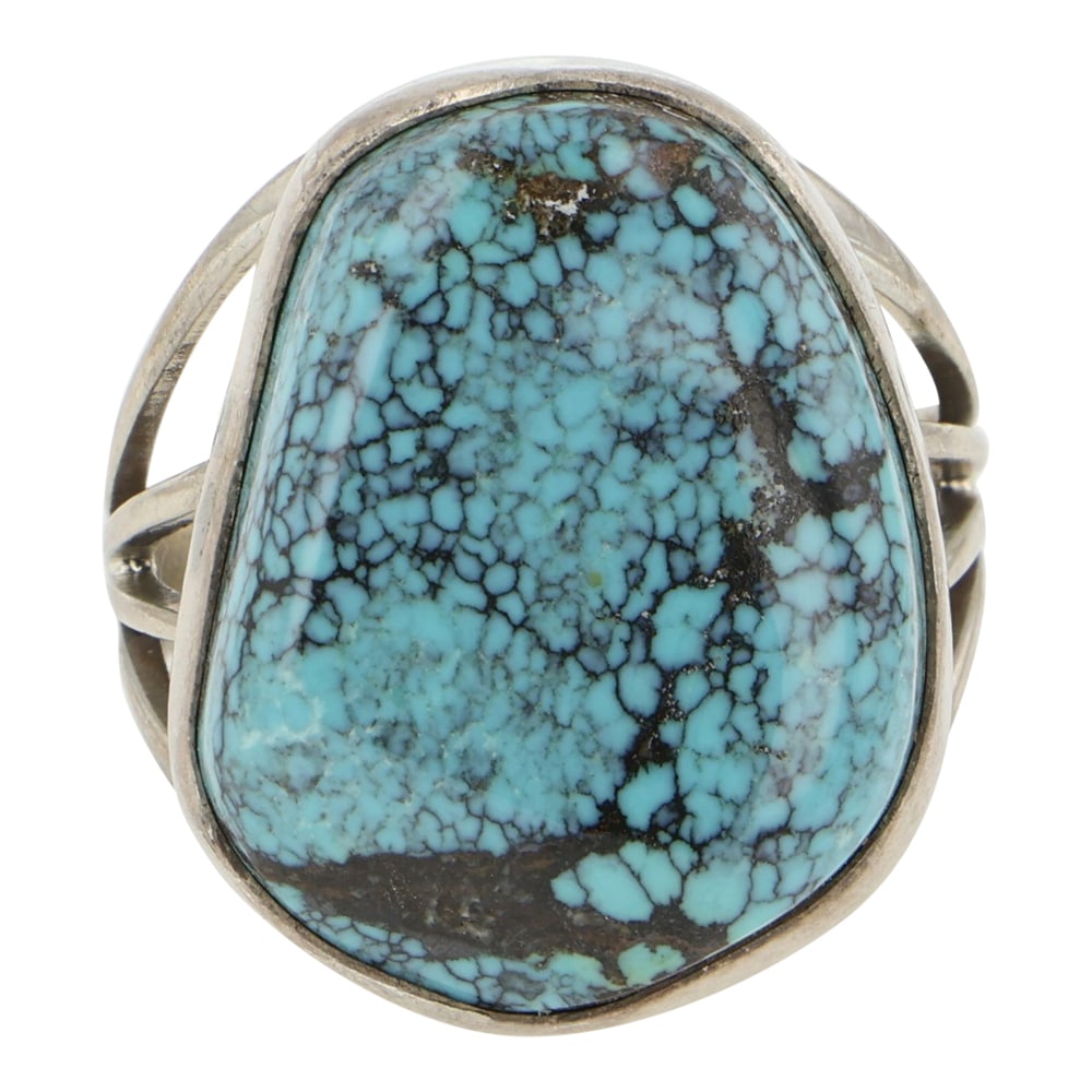 Wilson Padilla Navajo Spiderweb Turquoise Ring (1 of 3)