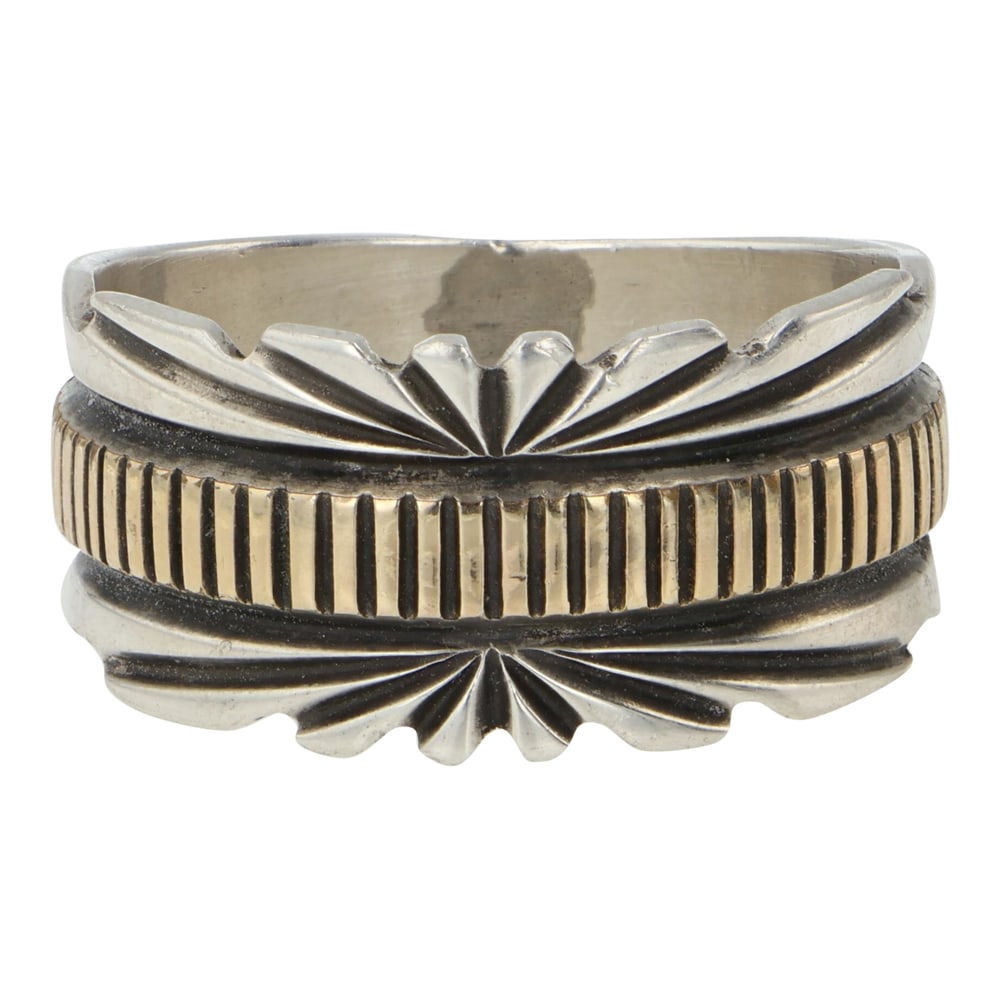 Navajo 14K Gold & Sterling Silver Ring (1 of 3)