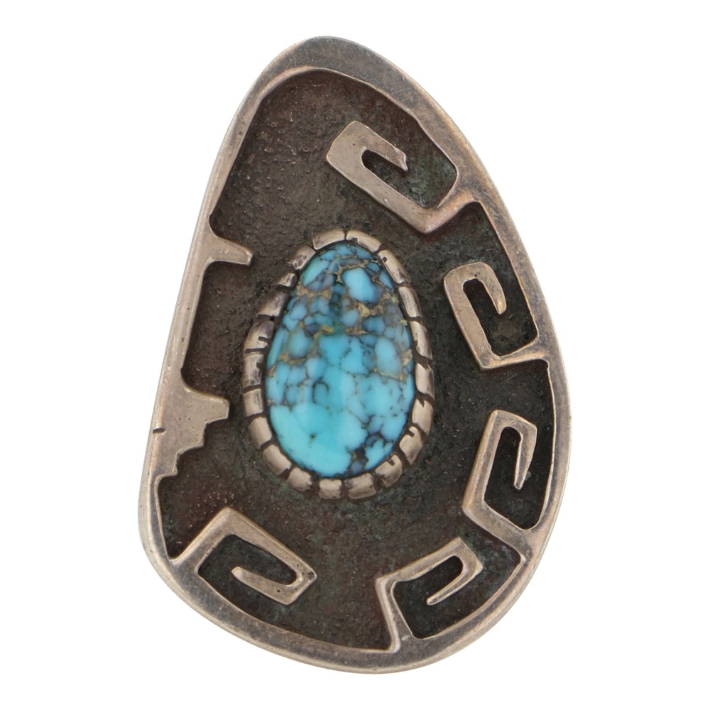 Henry Rosetta Santo Domingo Artistry Morenci Turquoise Ring (1 of 4)