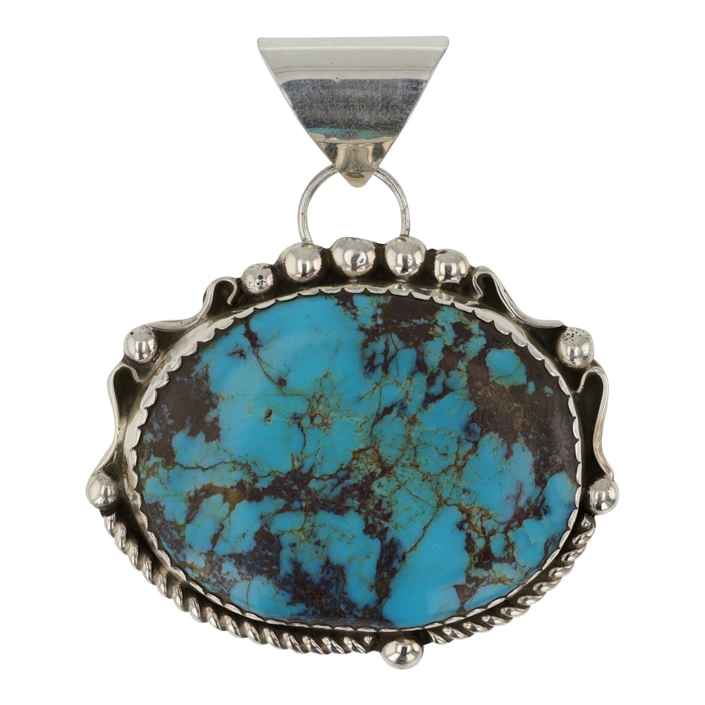 Navajo Nevada Turquoise Pendant (1 of 2)