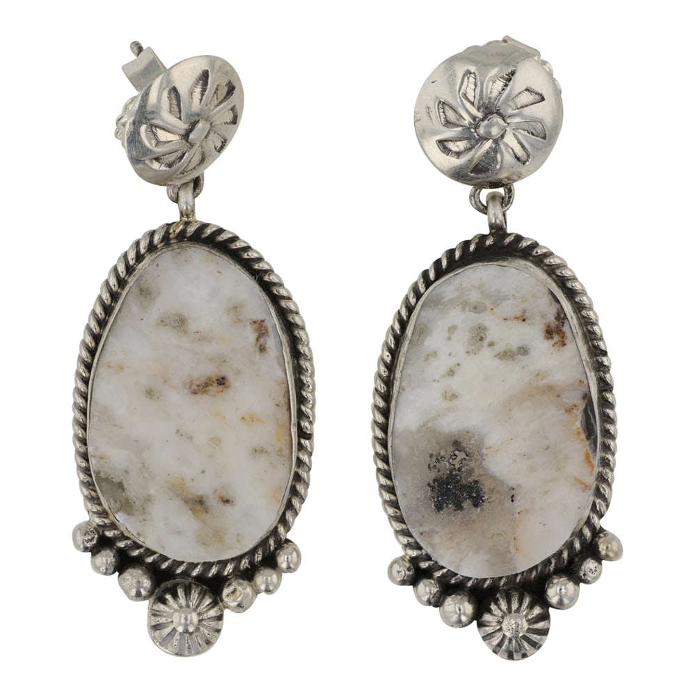 Della Wyllie Navajo White Buffalo Earrings (1 of 2)