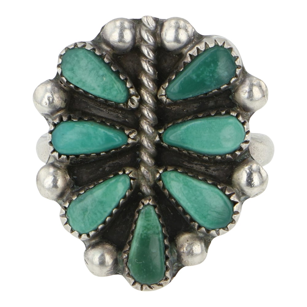 Vintage Navajo Nevada Turquoise Ring (1 of 3)