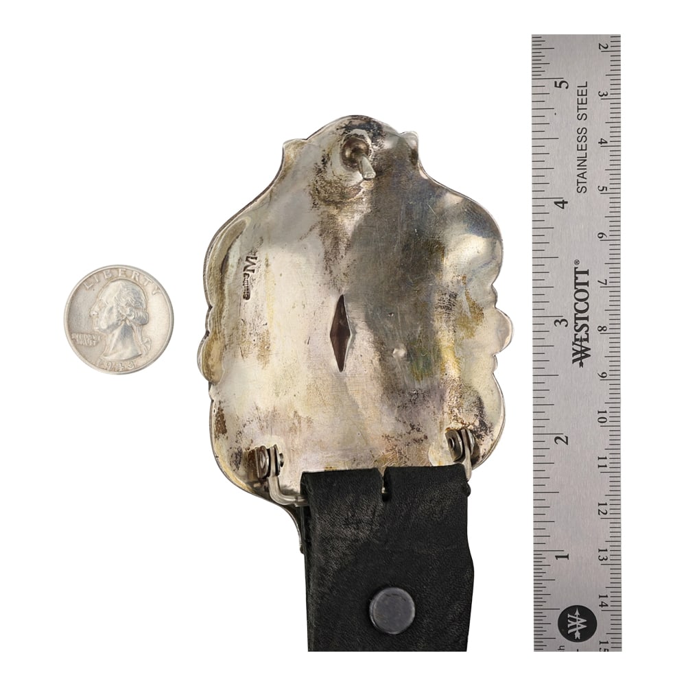 Arnold Maloney Navajo Detailed Stamp Work Concho Belt - 3