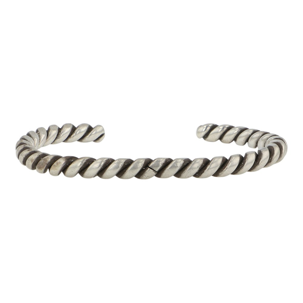 Vintage Navajo Twisted Wire Cuff Bracelet: Sterling Silver | | Vintage Navajo Twisted Wire Cuff Bracelet | Navajo Native American Southwest Indian Jewelry | Good (no breaks or damages) | Approximate Weight: 24 Grams | Bracelet: 5.5" inner, 1"