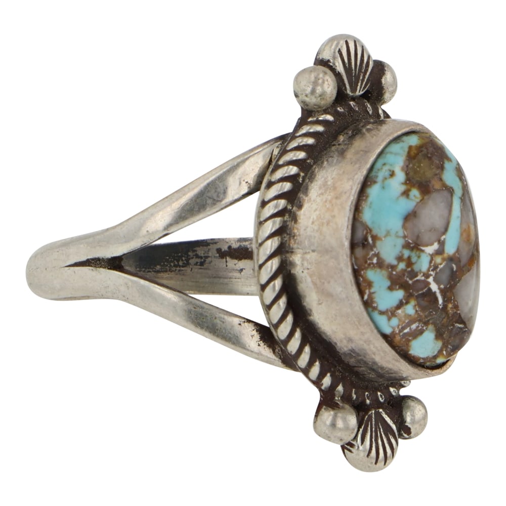 Navajo Boulder Turquoise Ring - 2