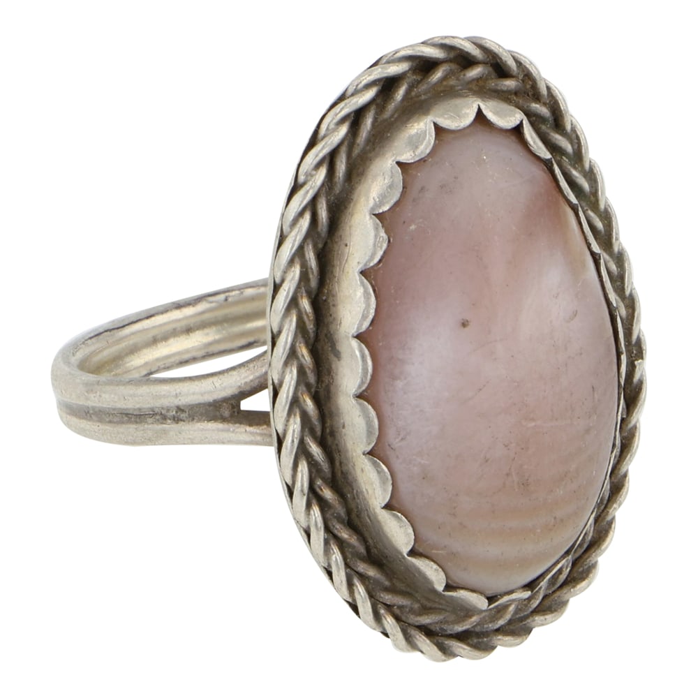 Navajo Pink Shell Ring - 2