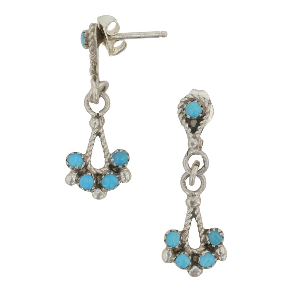 Zuni Kingman Turquoise Earrings (1 of 2)