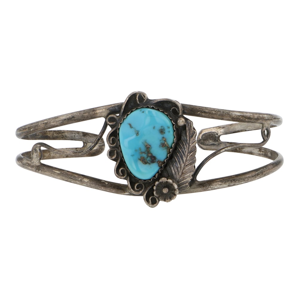 Vintage Navajo Sleeping Beauty Turquoise Bracelet (1 of 3)