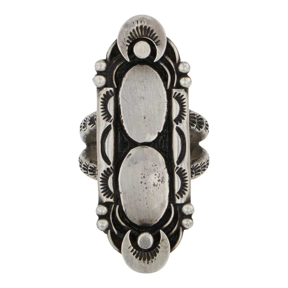 Vintage Navajo Stamp-Work Ring (1 of 3)