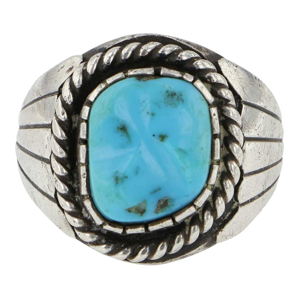 Vintage Navajo Kingman Turquoise Ring (1 of 3)