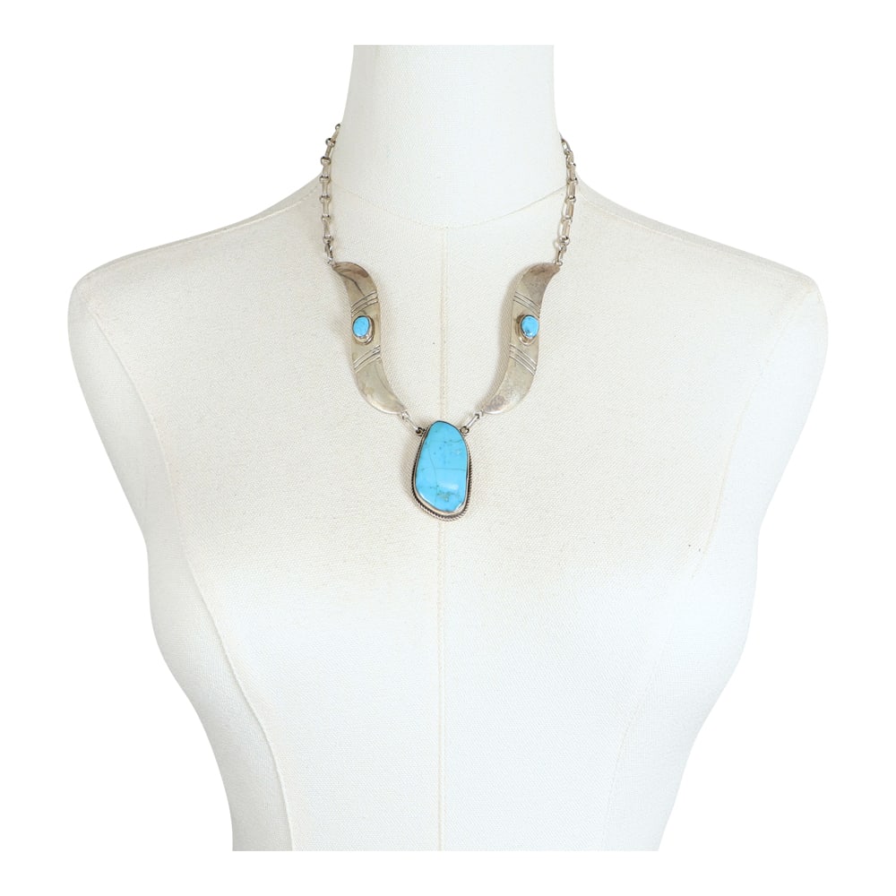 Vintage Navjao Kingman Turquoise Necklace (1 of 3)