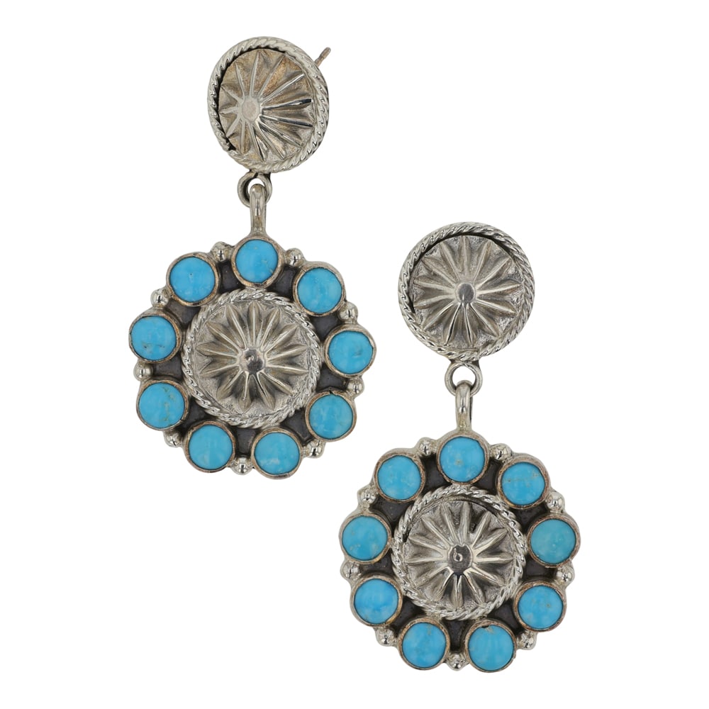 RB Navajo Kingman Turquoise Earrings (1 of 2)