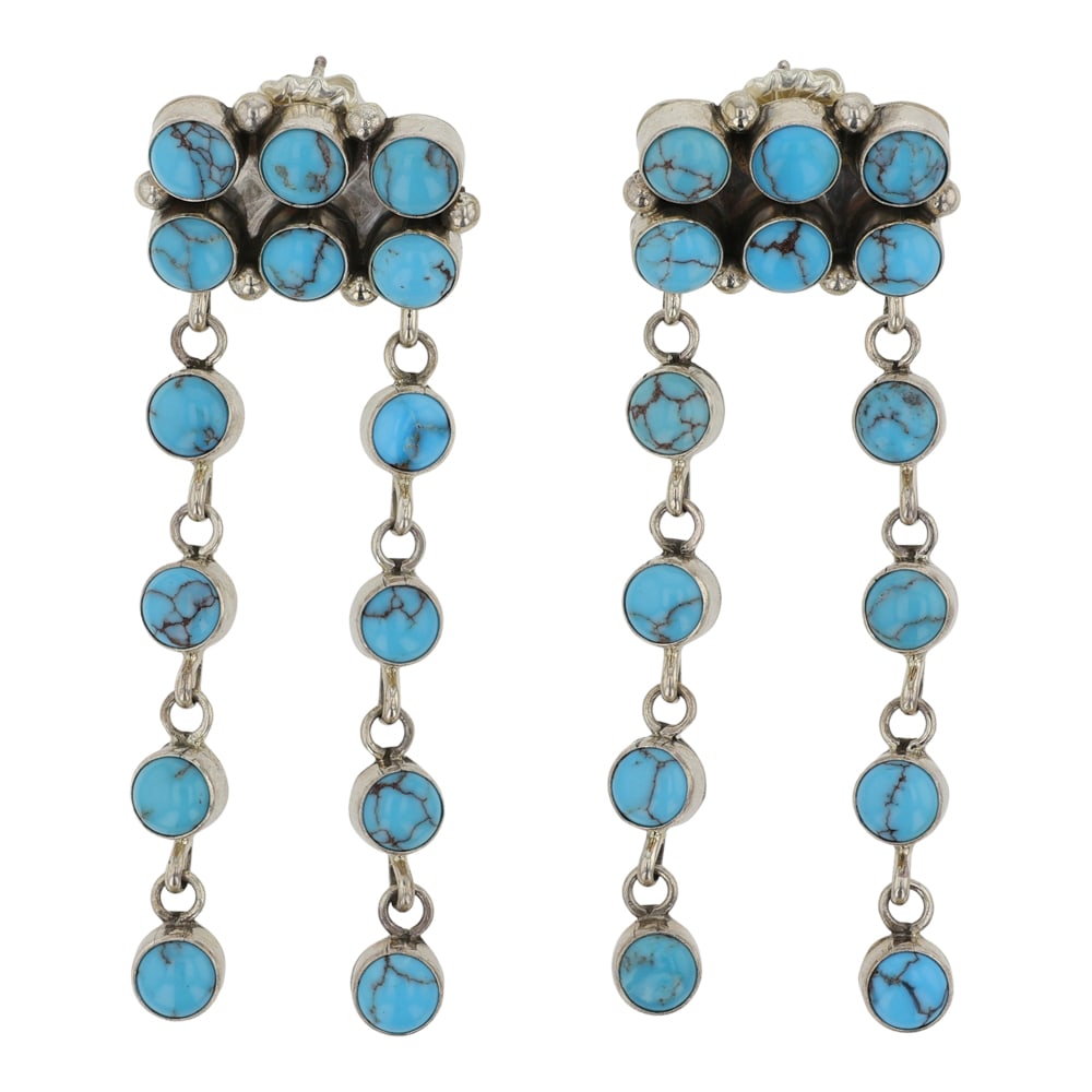 Ella Linkin Navajo Prince Turquoise Earrings (1 of 2)