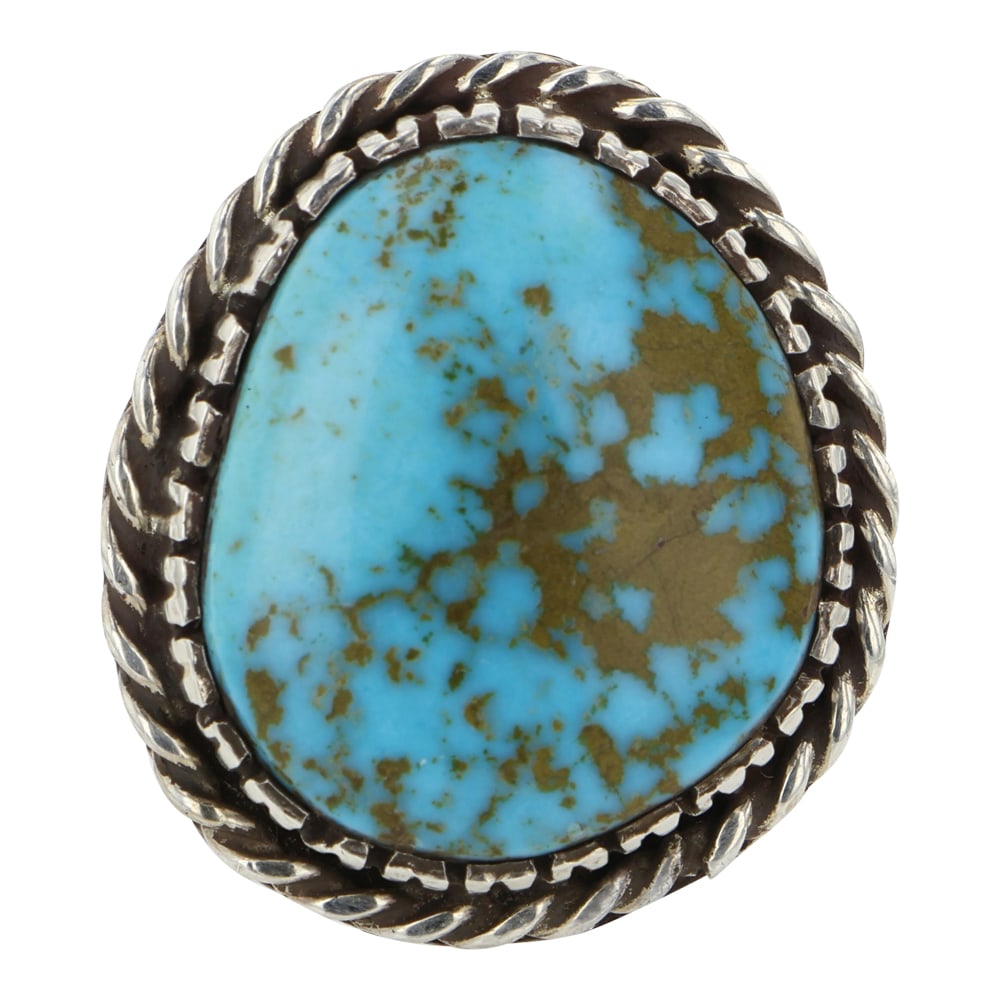Vintage Navajo Nevada Turquoise Ring (1 of 2)