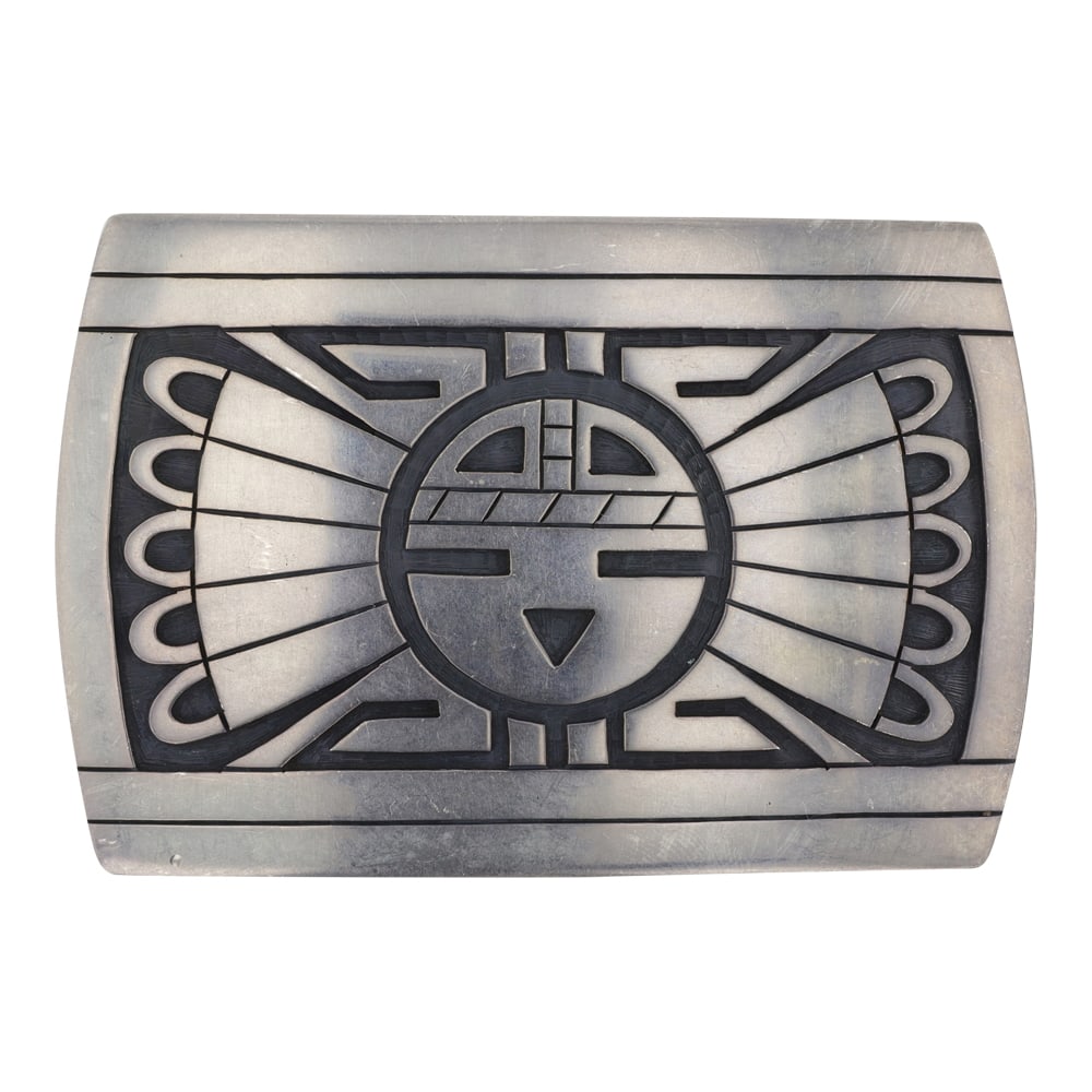 Benajmin Mansfield Vintage Hopi Plain Silver Belt Buckle (1 of 2)
