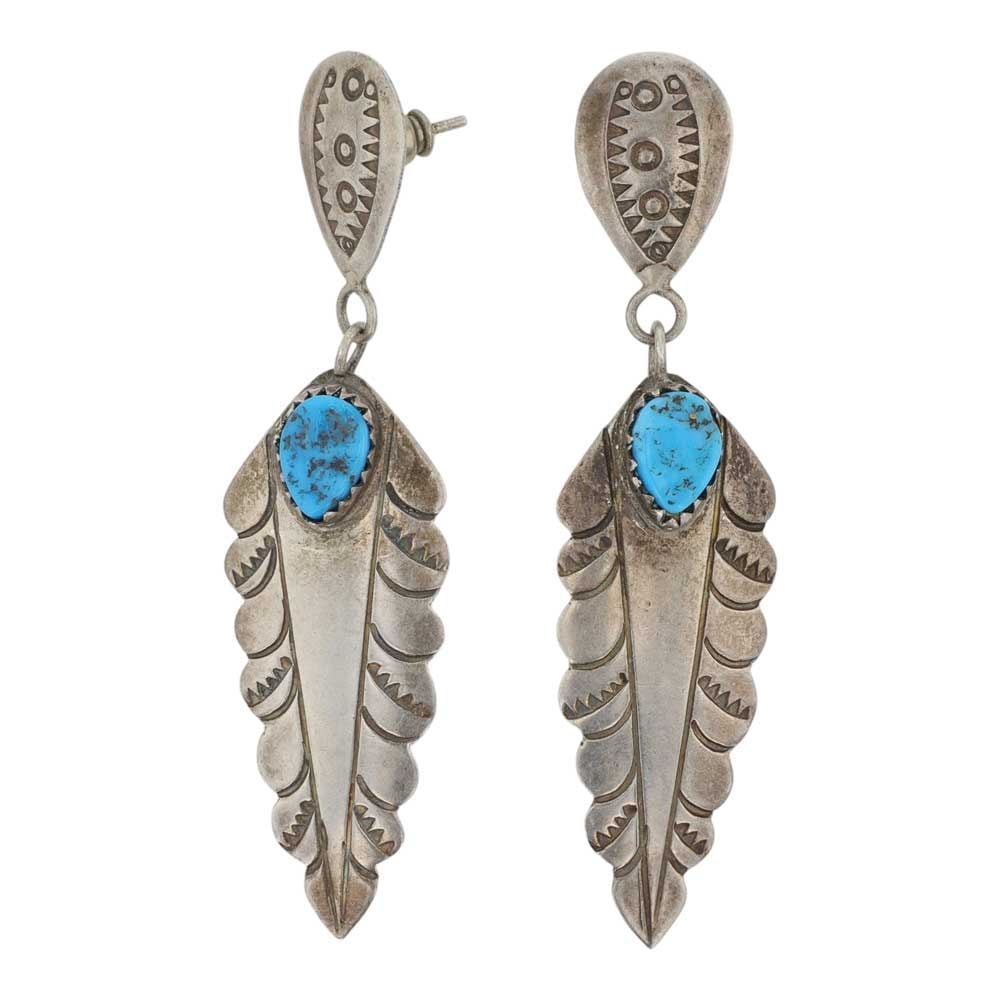 Vintage Navjao Kingman Turquoise Earrings (1 of 2)