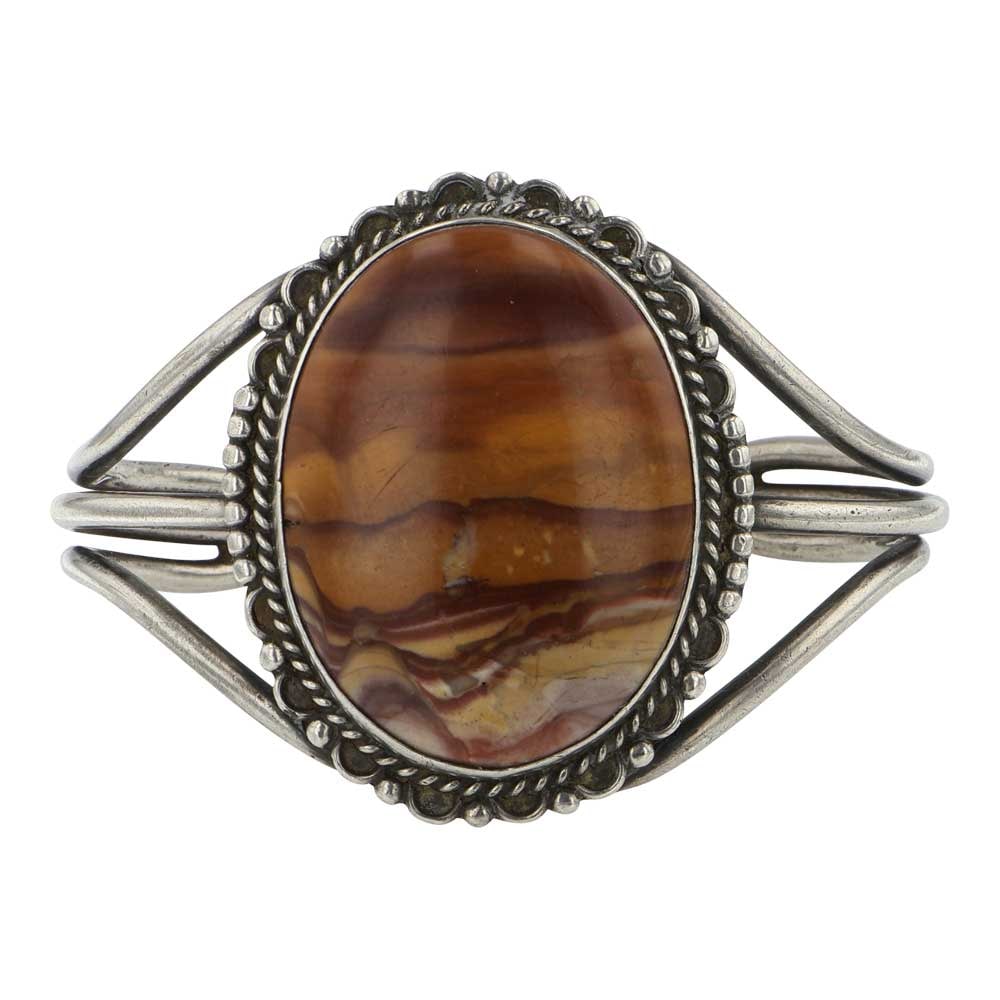 Navajo Petrified Wood Cuff Bracelet (1 of 3)