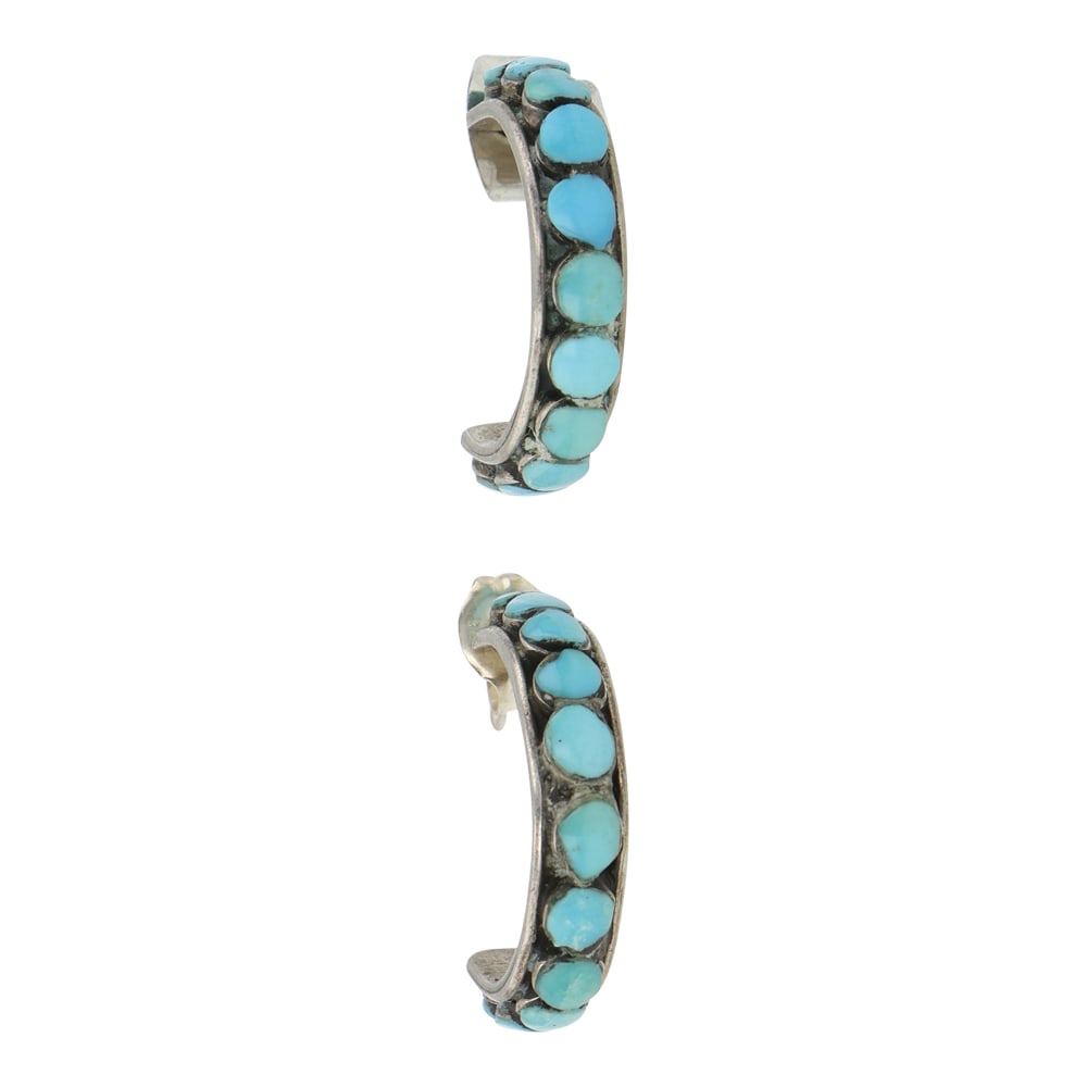 Navjao Turquoise Hoop Earrings (1 of 2)