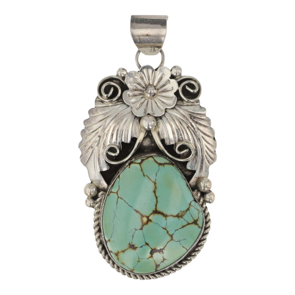 Vintage Navjao Hubei Turquoise Pendant (1 of 2)